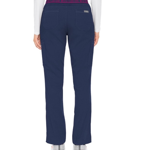 MedCouture Yoga 2 Cargo Pocket Pant in Navy - Picture 2 of 4